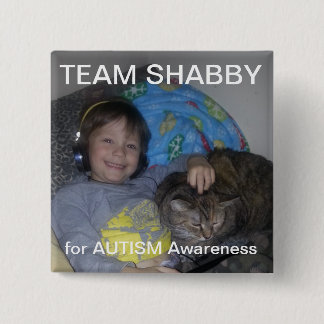 CCLU Team SHABBY Vierkante Button 5,1 Cm