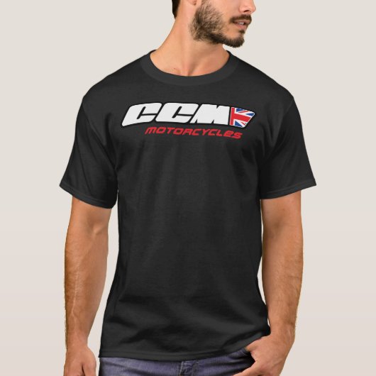 CCM-motorfietsen British Logo Classic T-Shirt (Voorkant)