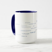 CCSF Blue Hashtag 15 oz mug (Devant gauche)