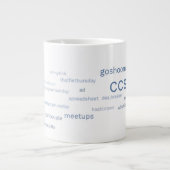 CCSF Blue Hashtag 20 oz. Mok (Voorkant)