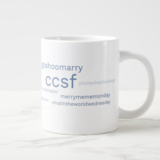 CCSF Blue Hashtag 20 oz. Mug (Droite)