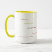 CCSF Gele Hashtag 15-oz mok (Links)