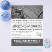 CCTV & Barbed Wire, CCTV-beveiliging Adverteren Flyer (Enkel)