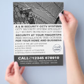 CCTV & Barbed Wire, CCTV-beveiliging Adverteren Flyer (Hand)