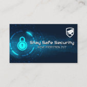 CCTV-beveiligingscamera | Tech- en Lock-achtergron Visitekaartje (Voorkant)