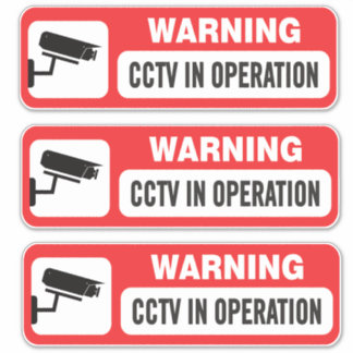 CCTV In Operation Video Surveillance Sticker
