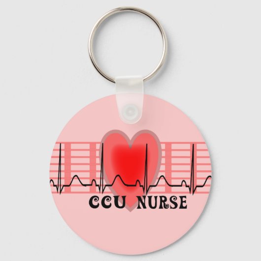 CCU Zuurcadeau Ekg papier en hartontwerp Sleutelhanger (Voorkant)