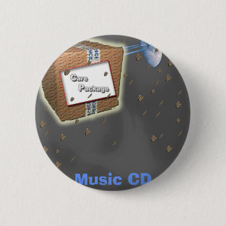 Cd-Button met Care-pakket-muziek Ronde Button 5,7 Cm