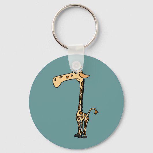 CD- Funny Sad Giraffe Sleutelhanger (Voorkant)