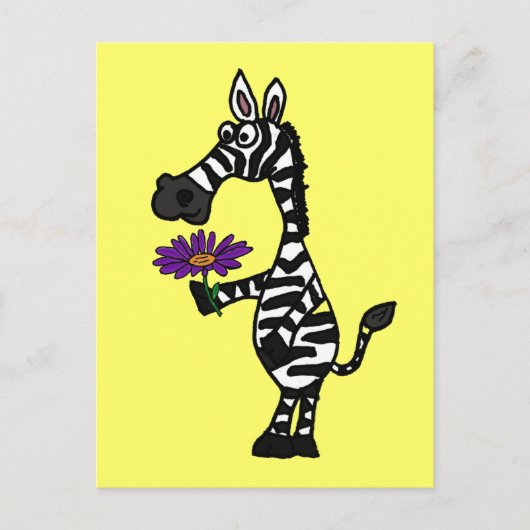 CD - Funny Zebra avec carte postale Daisy (Devant)