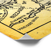  cd-japtop reizen en met plattegrond afdrukken poster (Hoek)