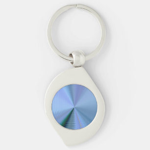 Cd met blauwe, groene en lavendelkleur sleutelhanger