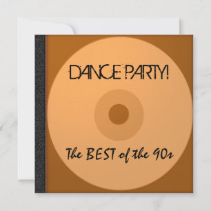 CD van de Partij van de dans nodigt uit Kaart
