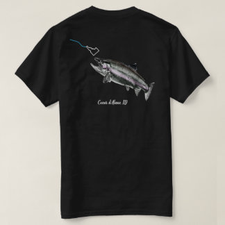 CDA STEELHEAD - HIER FISHY FISHY - STRIKT IDAHO T-SHIRT