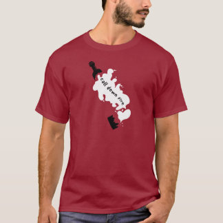CDF Broken Fles (maroon) T-shirt