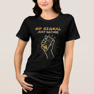 CDgeen signaal alleen natuur Tri-Blend Shirt