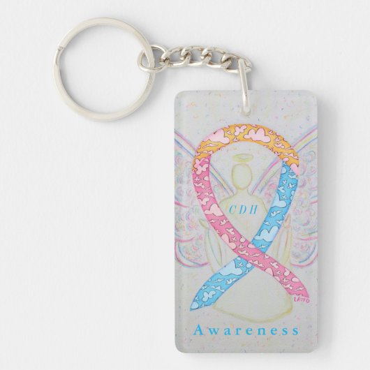CDH Angel Awareness Ribbon Sleutelhanger (Voorkant)