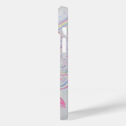 CDH Awareness Ribbon Angel Aangepaste iPhone Case (Achterkant / Links)