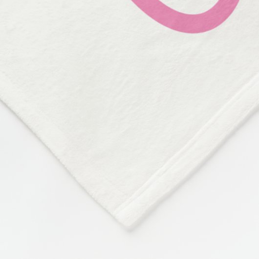 CDH Awareness Ribbon Custom Soft Fleece Blanket (Hoek)