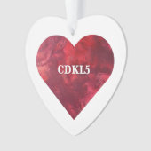  CDKL5 Heart Ornament (voorkant)