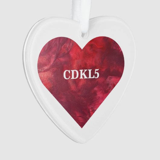  CDKL5 Heart Ornament (voorkant)