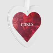 CDKL5 ORNEMENT DE COEUR PERSONNALISABLE (devant)