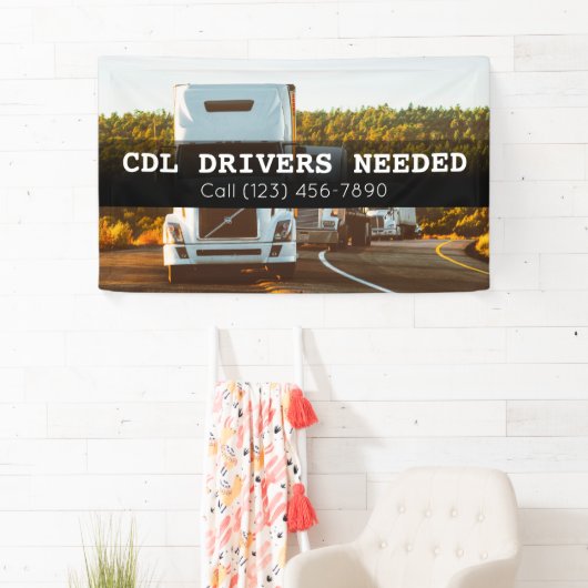 CDL Drivers hebben zakelijke banner nodig (Insitu)