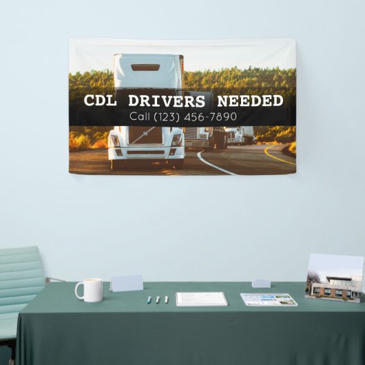 CDL Drivers hebben zakelijke banner nodig (Beurs)