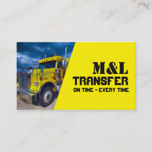 CDL Truck Driver Delivery Freight Distribution Visitekaartje