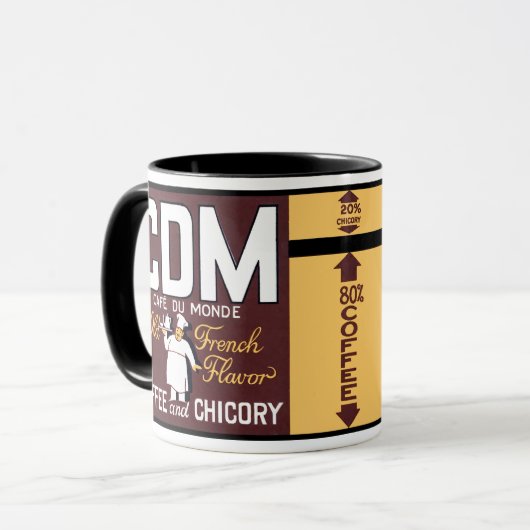 CDM Fabled Coffee Label Mok · Keramisch 11 oz. (Voorkant links)