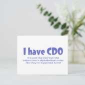 CDO BRIEFKAART (Staand voorkant)