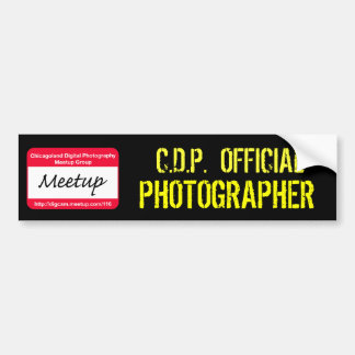 CDP OFFICIËLE FOTOGRAFERSticker Bumpersticker