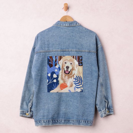 CE BEAUCOUP EST VRAI Golden Retriever design denim (Hangar)