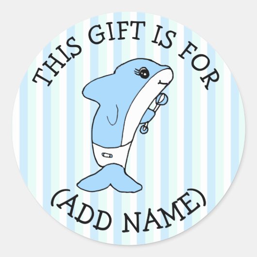 Ce cadeau est pour (Ajouter un nom) étiquette cade (Devant)