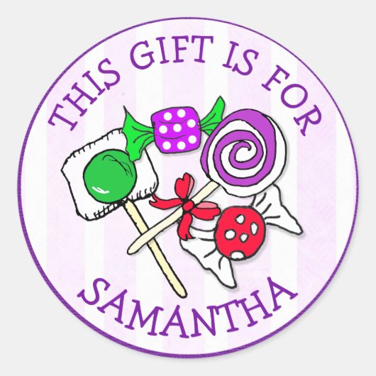 Ce cadeau est pour (Ajouter un nom) étiquette cade (Devant)