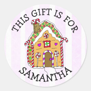 Ce cadeau est pour (Ajouter un nom) étiquette cade