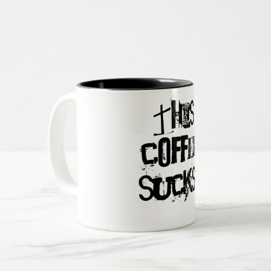 Ce Café Suce ! ! ! Mug à café à deux tons (Devant gauche)