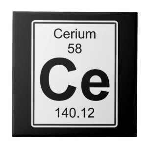 Ce - Cerium Tegeltje