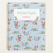 Ce chien Life Blue Planner avec nom (Devant)