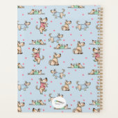 Ce chien Life Blue Planner avec nom (Dos)