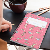 Ce chien Life Red Planner avec nom