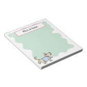 Ce Chien Vie Chien Bone Green Bloc-notes (Incliné)