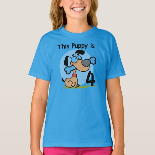 Ce Chiot 4e Anniversaire Tshirts et cadeaux (Devant)