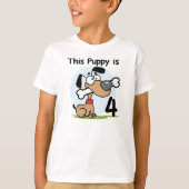 Ce Chiot 4e Anniversaire Tshirts et cadeaux (Devant)