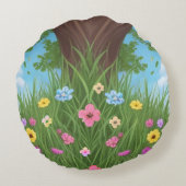 Ce Coussin Rond Hop Bunny Hop Hippique (Dos)