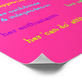 Ce dont j'aime. . . Poster pour filles (Coin)