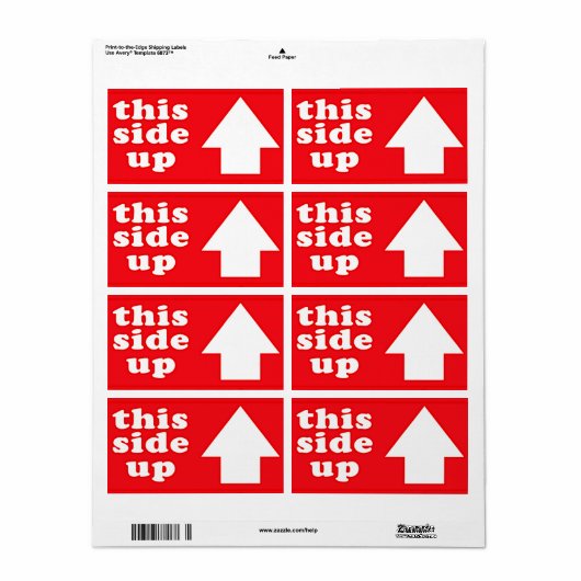 Ce Étiquette d'expédition parallèle (Feuille entière)