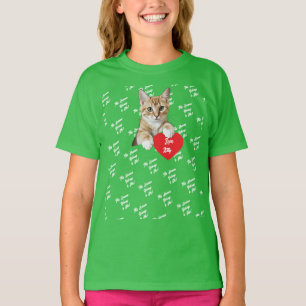 Ce Humain M'appartient T-Shirt avec Photo de Chat