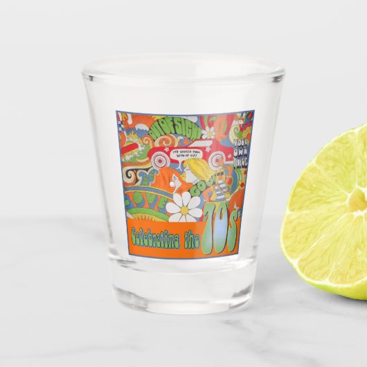 Ce les années 70 verre à liqueur (Devant)