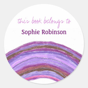 "Ce Livre Appartient à" autocollant de plaque d'ar